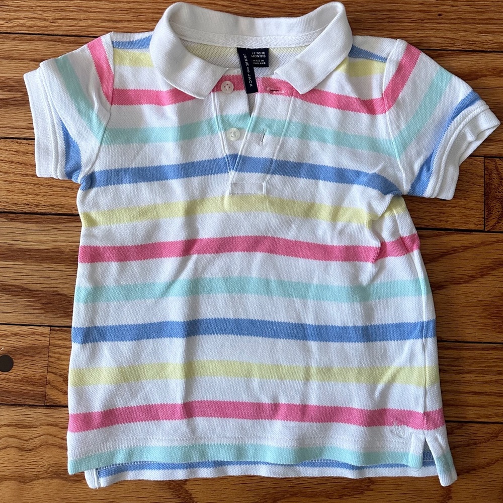 Janie and Jack boys Pique polo 12-18m